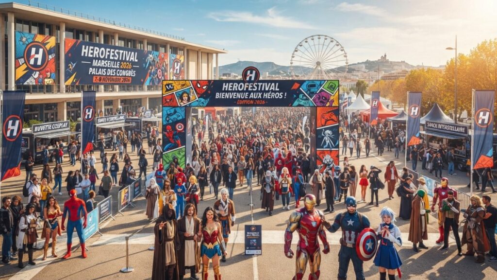 HeroFestival Marseille 2026 : pop culture, cosplay et Animaux Fantastiques au Parc Chanot les 7 et 8 novembre