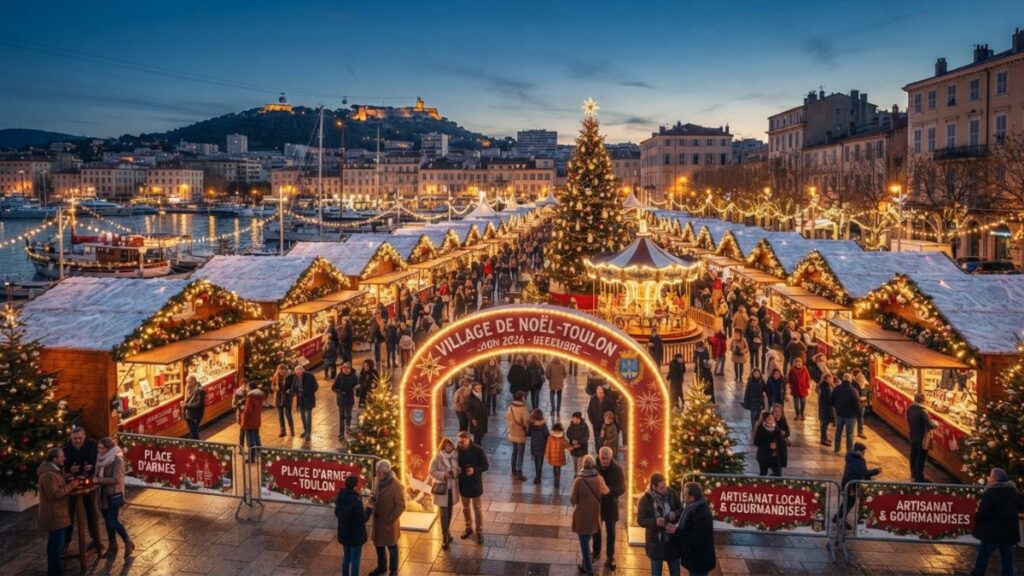 Village de Noël de Toulon 2026 : 60 chalets, patinoire et animations du 27 novembre au 3 janvier